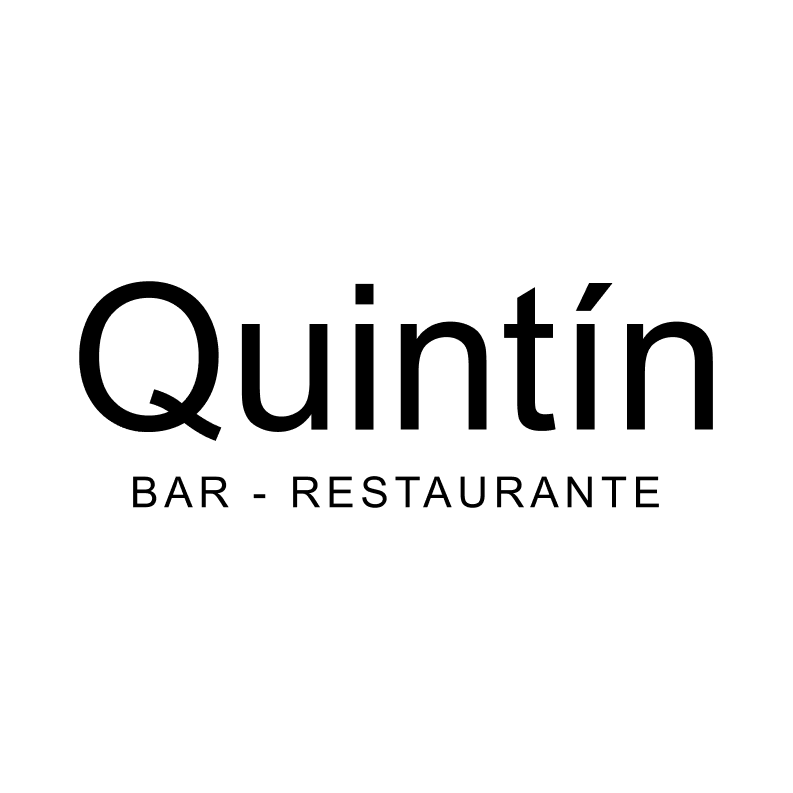 Logotipo de bar restaurante Quintín. Negro